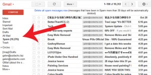 Gmail's spam filter in action