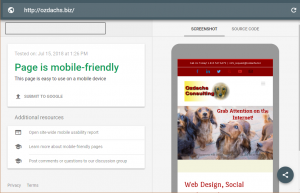 Mobile Test Results for Ozdachs.biz