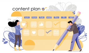 Social Media Content Planning Chart